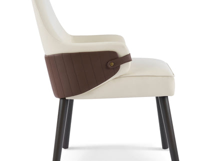 Indoor Dining Chair (Set of 2) - Beige / Brown