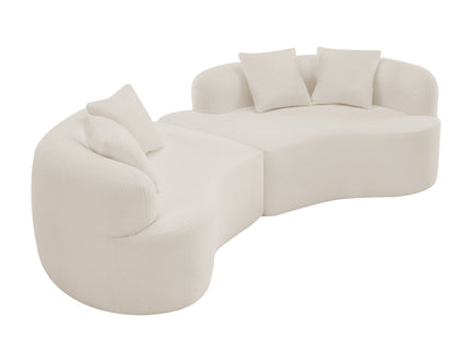 Curved 4 Seater Full Compression Sponge Sofa