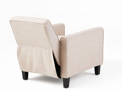 Upholstered Push Back Recliner Chair For Living Room