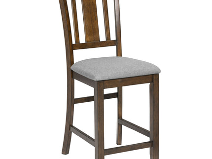 5 Pieces Dining Table Set, Counter Height Kitchen Table Set With Square Table And 4 Upholstered Chairs
