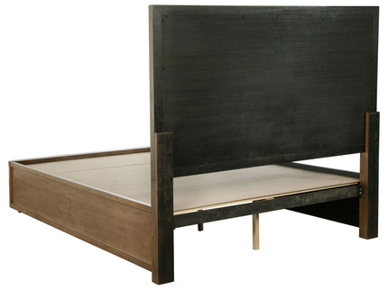 Moraga - 4 Piece Queen Bedroom Set With Fluted Headboard - Ash Brown