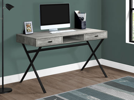 Computer Desk For Home Office, Laptop, Storage Drawers, Glossy Contemporary & Modern