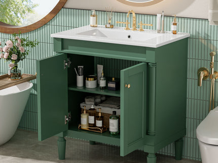 Bathroom Vanity Cabinet With Sink, Soft Close Doors, Storage Cabinet