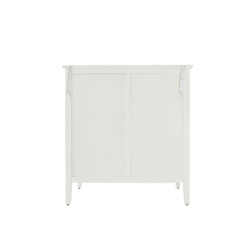 3 Drawer Cabinet With Hollow Carved 3 Drawer Dresser Storage Chest With Metal Handles For Entryway Living Room Bedroom - Beige