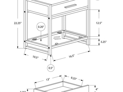 Versatile Accent Side Table, Storage Drawer
