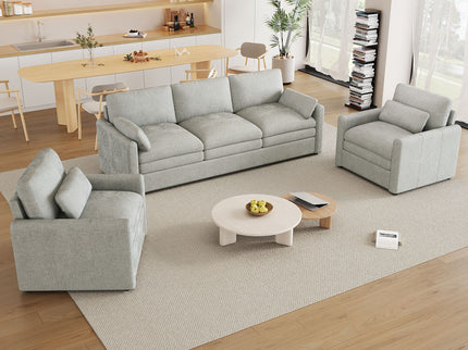 Cozy Sofa Set Oversized Comfy Cloud Sofa With Double Cushion