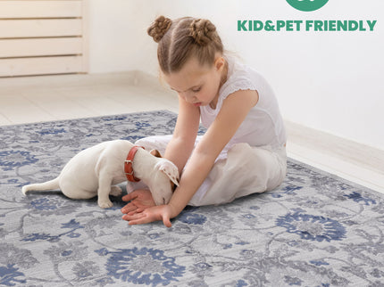 Marfi - 5' X 7' Oriental Area Rug - Blue