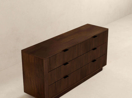 Lola - Dresser With 6 Drawers - Dark Brown