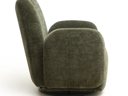 360° Swivel Accent Chair For Living Room - Olive Green