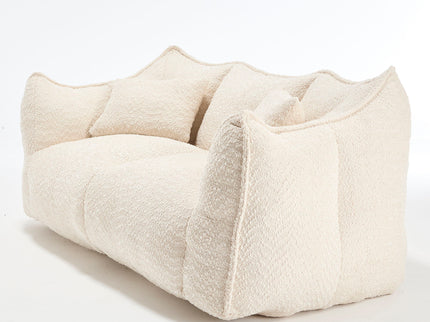 Comfortable Dual Beanbag Chair With High Resilience Foam Core For 2 People