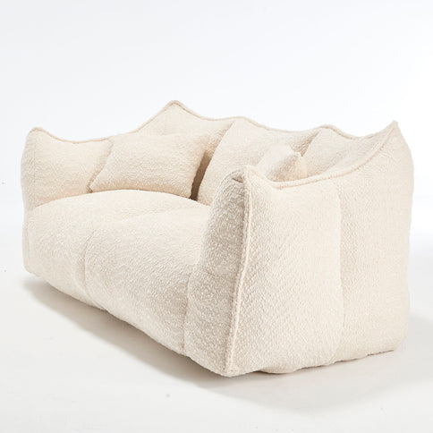 Comfortable Dual Beanbag Chair With High Resilience Foam Core For 2 People
