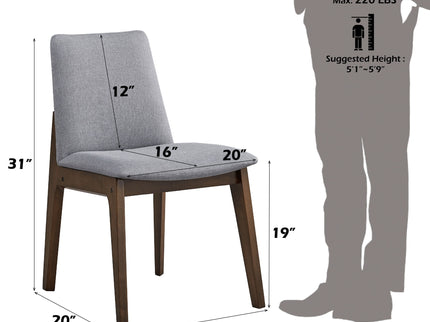 Kaela - Side Chair (Set of 2) - Light Gray