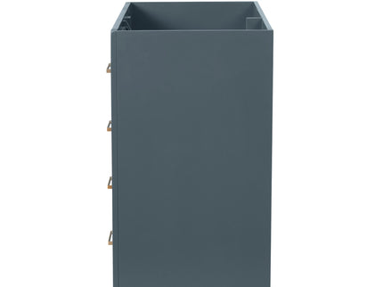 Retro Style Bathroom Vanity With 3 Drawers & Soft-Closing Doors