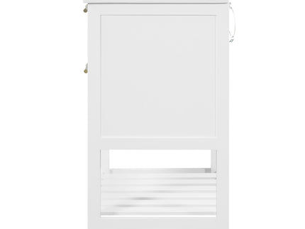 Modern Bathroom Vanity With Integrated Sink, Cabinet With 1 Deep Drawer And 1 Tip-Out Drawer