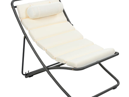 Outdoor Folding Chair With Adjustable Backrest (Set of 2)