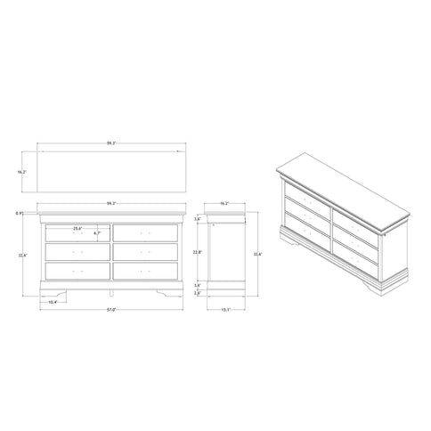 Charlston - Dresser With LED