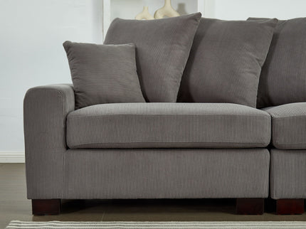 5 Seater Oversized Convertible L & U Shaped Couch