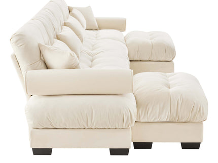 Super Comfort Oversized Modular Sectional Sofa With Movable Ottoman