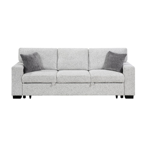 Prato - Sofa With Pull Out Sleeper And USB - Gray