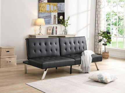 Comfortable Futon Sofa Bed - Black
