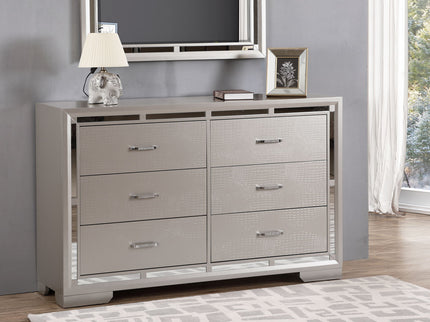 Alana - Dresser - Silver Champagne
