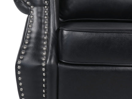 Contemporary Club Chair With Nailhead Trim And Rolled Armrests