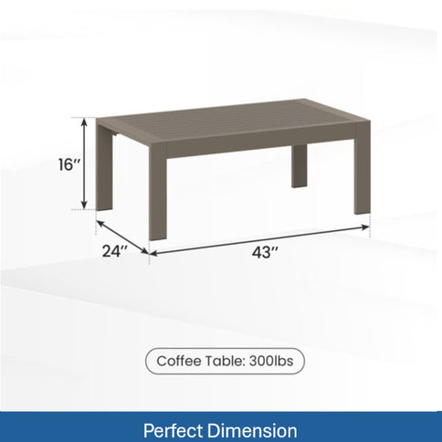 Outdoor Patio Set All-Weather & Thick Cushions