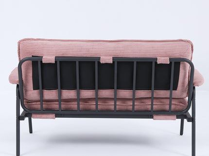 Modern Metal Frame Sofa With Sponge Filling For Compact Spaces And Versatile Use