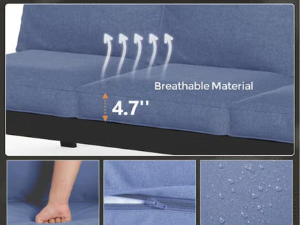 3 Seat All-Weather Patio Sofa With Cushions