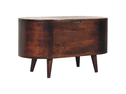Rounded Lid Up Blanket Box