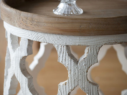 Stylish Rustic Round Wooden Table