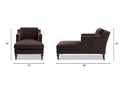Josephine - Upholstered Chaise Lounge