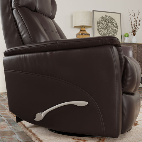 Bentley - Swivel Glider Recliner With Manual Adjustable Headrest & Footrest