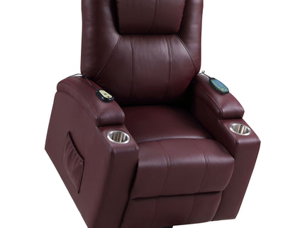 Macklin - Power Lift Massage Recliner With Heat And Dual Cupholders