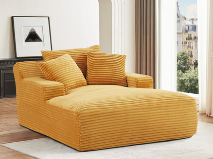 Cloudline - Oversized Chaise Lounge, Modern Comfy Couch With Full Foam Cushioning, Cozy Sleeper Sofabed