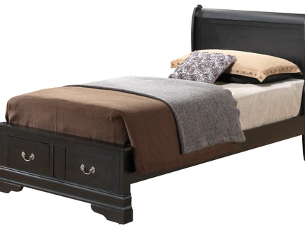 Upholstered Panel Sleigh Bed Design