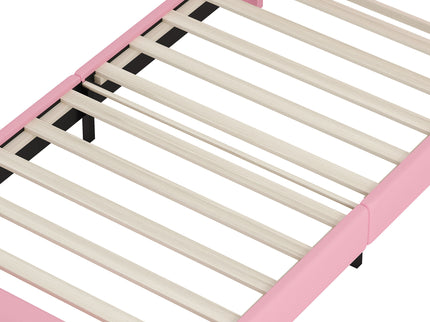 Upholstered Princess Platform Bed With Crown Headboard