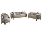 Light Brown / 3 Pc. Sofa, Loveseat, Chair