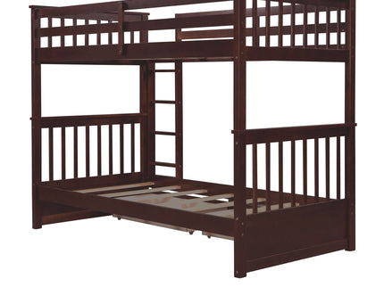 Bunk Bed With Ladders And 2 Storage Drawers