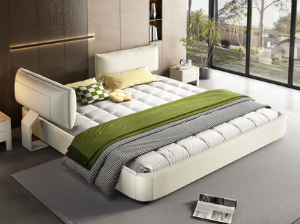 Cloud Bed Frame With Oversized Padded Movable Headboard
