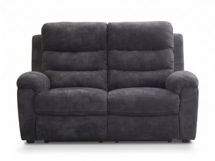 2 Seat Manual Recliner Loveseat With 150° Deep Recline, For Small Living Spaces - Dark Gray