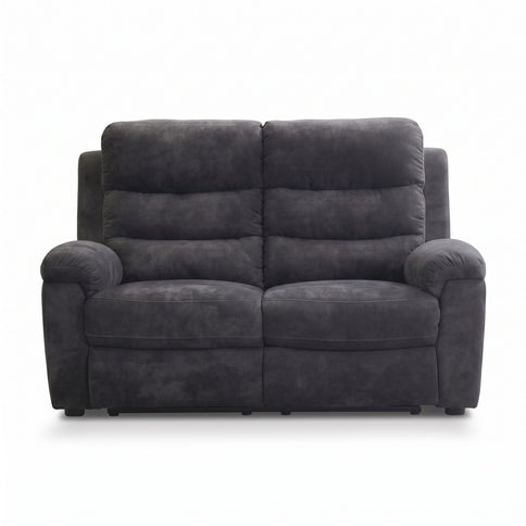 2 Seat Manual Recliner Loveseat With 150° Deep Recline, For Small Living Spaces - Dark Gray