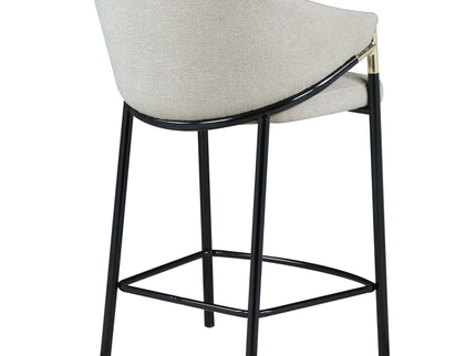 Sloped Arm Counter Stools (Set of 2) - Beige