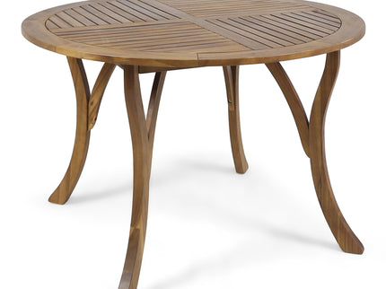 Hermosa - Outdoor Acacia Wood Table Circular Design