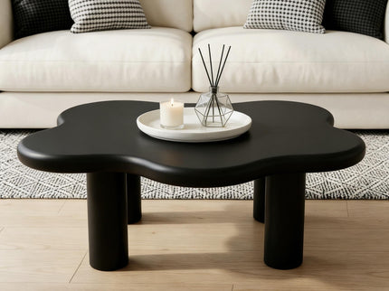 Cloud Shaped Coffee Table With 4 Round Legs