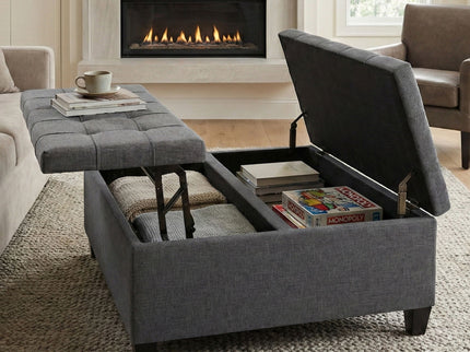 Harrison - Upholstered Coffee Table Storage Ottoman