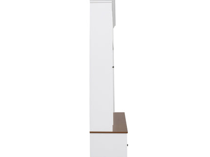 Hall Tree With Shoe Storage Bench, Entryway Coat Rack With 5 Hooks
