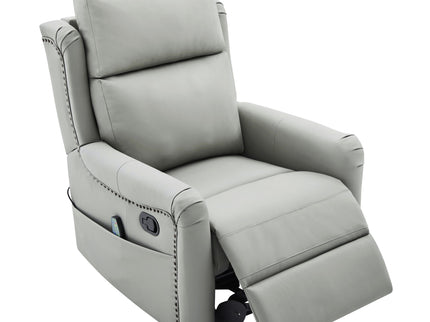 Manual Recliner Swivel Rocking Chair With 8 Point Massage And Heating