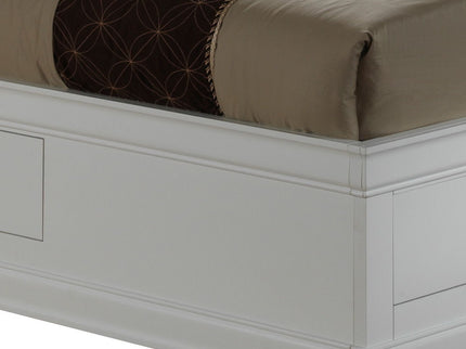 Traditional Style Bookcase Storage Bed