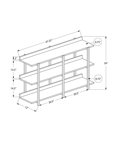 Accent Console Table For Entryway, 3 Tier Design